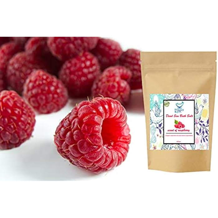 100% Natural Dead Sea Salts for Soaking, Relaxation, and Detoxification of Skin, 600 gm, scent of Raspberry - Image 2